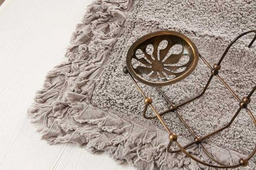 Badteppich Taupe 50 cm x 80 cm