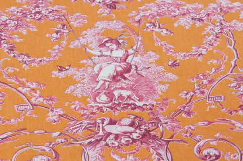 Toile de Jouy Joseph orange