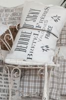 Jeanne dArc Leinen-Kissenbezug Bretel weiß 50 cm x 70 cm