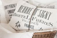 Jeanne dArc Leinen-Kissenbezug Bretel weiß 50 cm x 70 cm