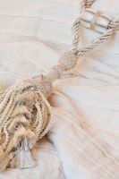 Landhausstoff Crinkle white