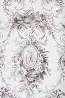 Toile de Jouy Stoff Riccardo creme