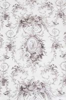 Toile de Jouy Stoff Riccardo creme