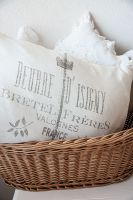 Jeanne d´Arc Leinen-Kissenbezug Bretel new 50 cm x 70 cm