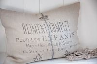 Leinen-Kissenbezug Aliment 50 cm x 70 cm