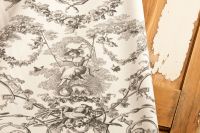 Toile de Jouy Stoff Joseph Ivory Gris