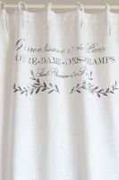 Shabby Chic Gardine Paris Blanc 110 cm x 240 cm