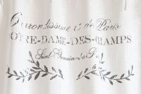 Shabby Chic Gardine Paris Blanc 110 cm x 240 cm