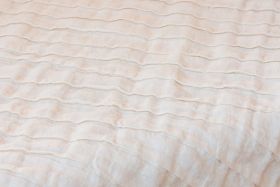 Landhausstoff Crinkle white