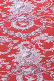 Toile de Jouy Stoff Joseph Rouge