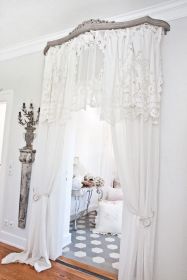 Leinen-Gardine Gustavian 130 cm x 300 cm