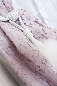 Romantische Spitzen-Gardine Amalfi 130 cm x 300 cm