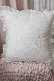 Kissenbezug Giulia blanc 55 cm x 55 cm
