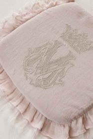 Stuhlkissen Boudoir mit Monogramm