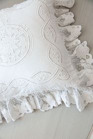 Kissenbezug Savona mit Volant 60 cm x 60 cm
