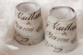 Aufstecklampenschirm Antique 2er Set