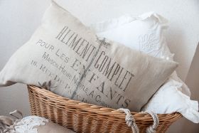 Leinen-Kissenbezug Aliment 50 cm x 70 cm