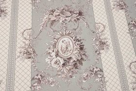 Streifenstoff Giovanni grigio