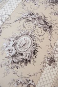 Streifenstoff Giovanni beige