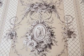 Streifenstoff Giovanni beige
