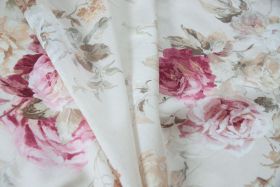 Rosenstoff Voile ivory 280 cm x 90 cm