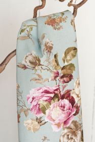 Rosenstoff Camilla bleu 140 cm x 280 cm