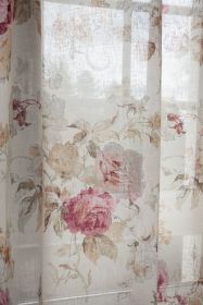 Rosenstoff Voile ivory 220cm x 140cm