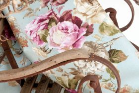 Rosenstoff Camilla bleu 280 cm x 180 cm