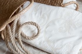 Uni Jacquard Stoff Glory